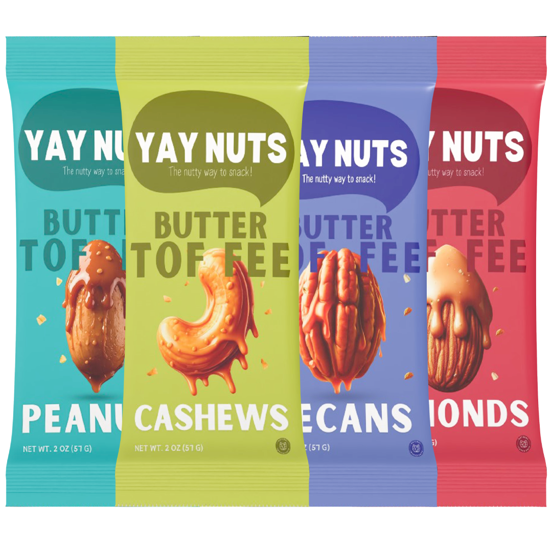 Yay Nuts Sampler Pack 4 - Flavors
