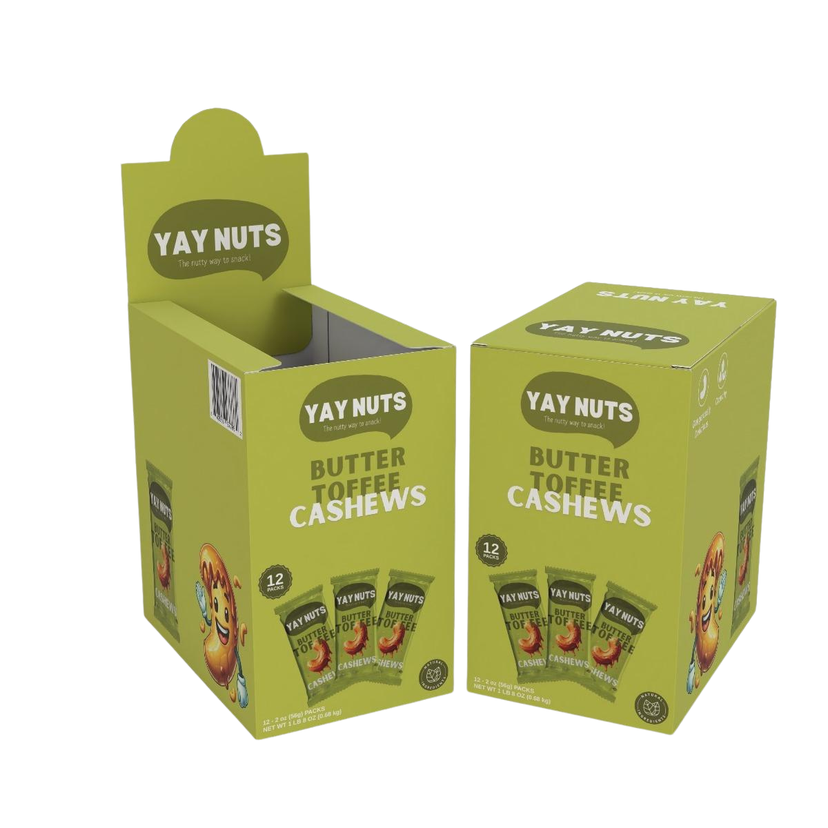 Butter Toffee Cashews 12-Pack Box