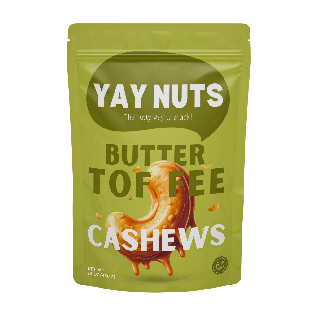 Yay Nuts Butter Toffee Cashews – Irresistibly Sweet & Crunchy