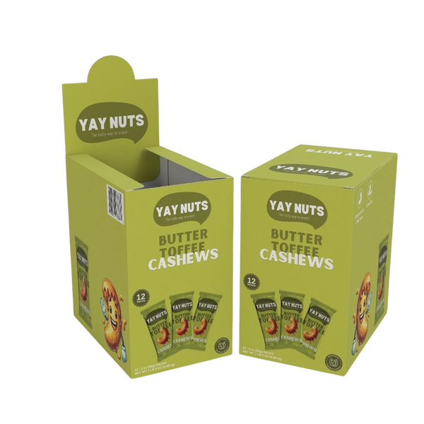 Butter Toffee Cashews 12-Pack Box