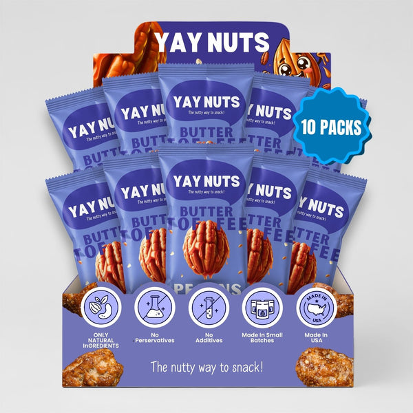 Butter Toffee Pecans 10 Pack