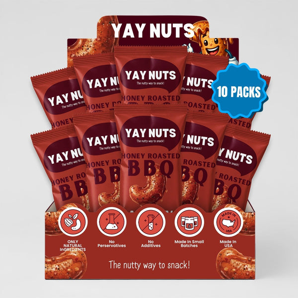 Honey Roasted BBQ Cashews 10 Pack