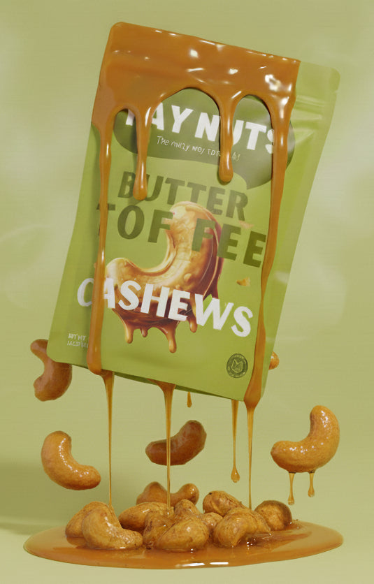 Butter Toffee Cashews Rich buttery sweetness meets golden toffee crunch with a luxurious irresistible indulgence.