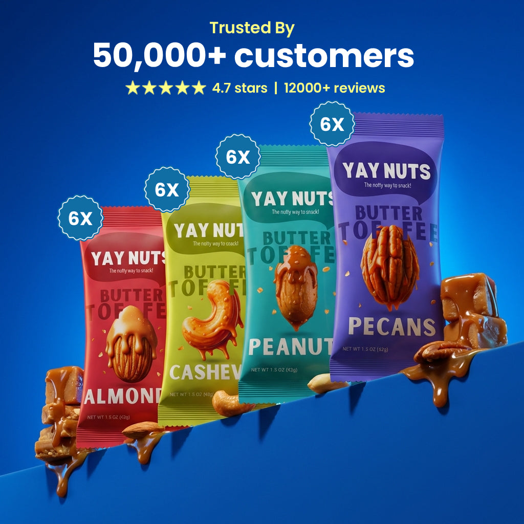 Yay Nuts Welcome Kit 24x Bags  | Save 67% Today + Free Shipping