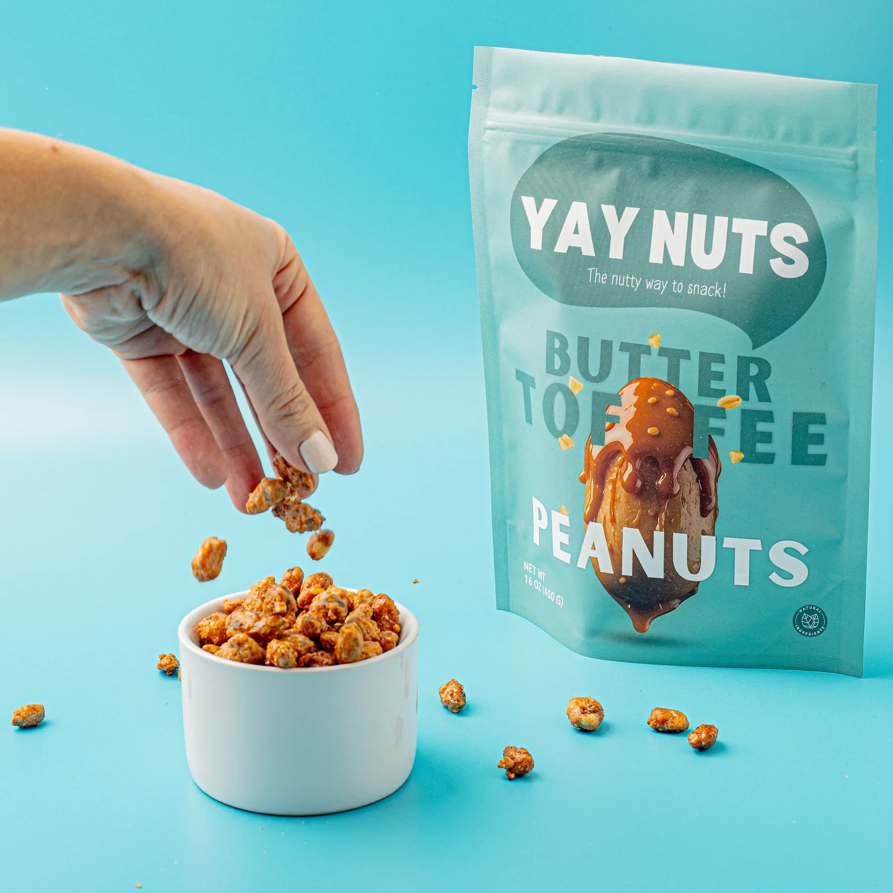 Buy 6 Bags of Yay Nuts Butter Toffee Cashews and Get 7 Bags for FREE + FREE SHIPPING